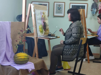 Мастер-класс по живописи «Этюд осеннего натюрморта акварелью в технике Аля-прима» 