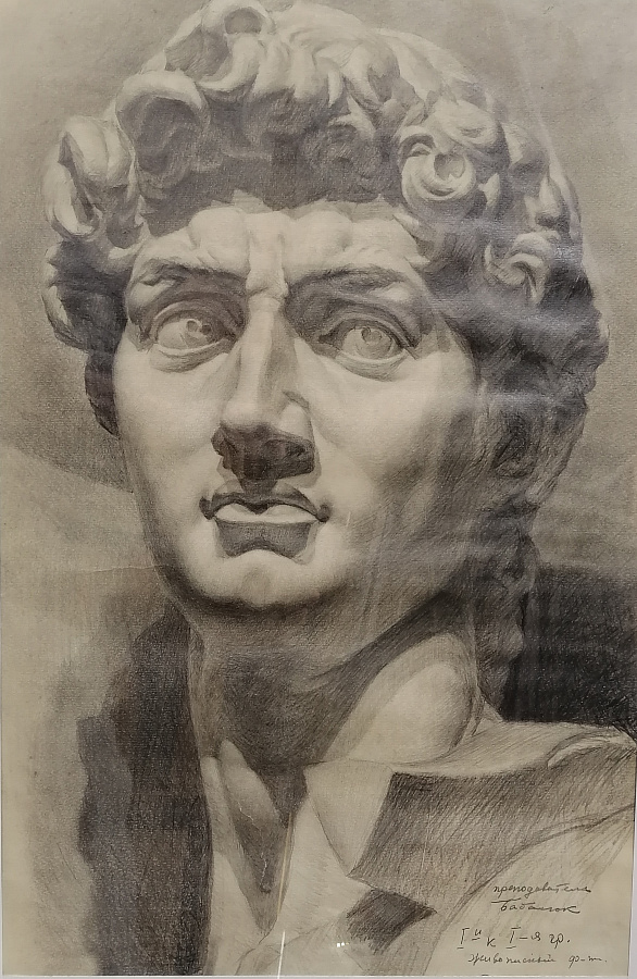 Выставка одной картины «Гипсовая голова Давида» Н.В. Заварин