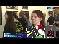 В Астраханском художественном училище работает выставка Академии акварели и изящных искусств